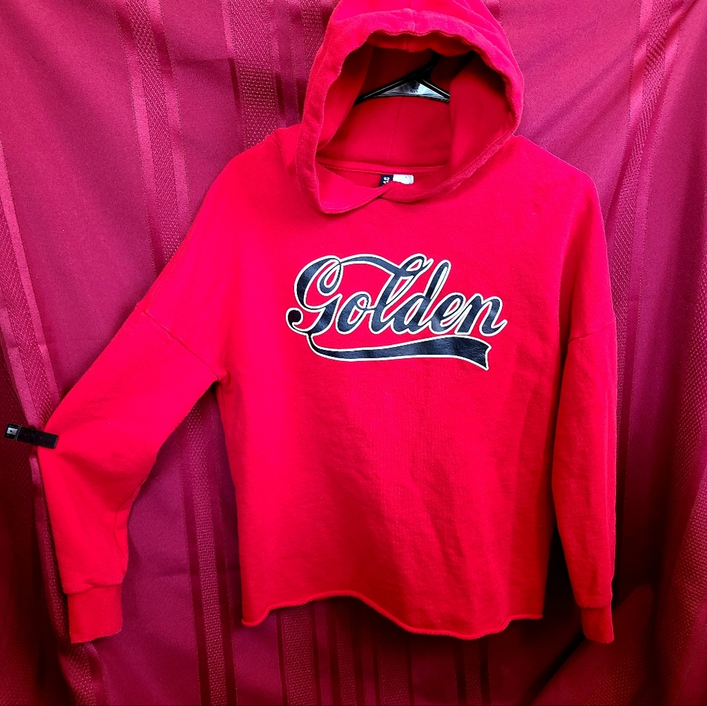 Golden Cropped Hoodie